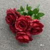 Ramo de rosas artificiales de 7 cabezas con mango de una sola rosa Anna, decoración para salón de bodas, arreglo floral, flores de plomo para camino, accesorios florales para pared
