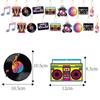 Amazon Decoração Disco Etiquetas de Presente de Aniversário Decoração de Festa de Aniversário Disco Retrô Enfeites Pendentes