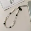TikTok Más Vendido Cordón Transparente con Perlas de Cristal Cadena para Funda de Teléfono Móvil Colgante para Ropa Regalo Pequeño para Estudiante