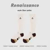 Calcetines de Compresión Renaissance para Mujer, Pierna Inferior Deportivos, Yoga, Montañismo, Saltar la Cuerda, Ciclismo, Carrera, Adelgazantes para Piernas, Calcetines Largos