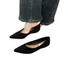 Sapatos Femininos de Luxo Estilo Francês Niche Marrons 2026 Primavera e Outono Salto Anabela Bico Fino Elegante Sapatos para o Dia a Dia Sapatos de Vovó