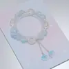 Explosões Super Fada Mori Cristal Lua Pulseira Feminina Design de Nicho Estudante Joker Cor Doce Pulseira de Namorada