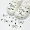 Amuletos para Zapatos Croc, Accesorios para Mujer, Clips para Zapatos DIY, Decoraciones 3D con Pedrería, Clips Desmontables, Estilo de Moda de Influencers