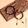 Sândalo vermelho puro sândalo lobular sândalo rosa criativo Rosewood incrustado latão frente e verso oco costas Nuvem pulseira pequena diy para homens e mulheres