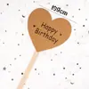 Decoración de Pastel de Papel Kraft Enchufe Tarjeta FELIZ CUMPLEAÑOS Tarjeta Escribible para Hornear