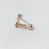 Acessórios de brincos DIY Super Flash Zircon Parafuso Clipe de orelha Ajustável em forma de U Ear Stud para Ear Clip Converter