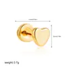 Pendientes de Acero Inoxidable con Baño de Oro de 18K y Circonitas Transfronterizos, Mini Piercings Nasales, Piercings Umbilicales, Joyería para Piercings, Modernos y Sencillos