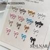 Arte de Uñas Japonés Tamaño Grande Pequeño Lazo Cinta Corbata Joyería Estilo Ins Color Aleación Uñas Accesorios DIY Lote