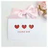 Floristería Sencilla Día de San Valentín Qixi Gracias Cumpleaños Tarjeta de Felicitación Bendición Tarjeta Creativa Corazón Amor Mensaje de Regalo Escrito a Mano