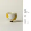 Rinyu Guisong Pintado a Mano Jardín de Peras Ganso Blanco Pequeñas Notas Taza de Maestro de Pie Alto Taza Personal Cultural y Creativa China Taza de Degustación de Té Taza Individual