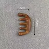 Masajeador de Cabeza con Cabeza de Seis Garras de Astas de Ciervo Peine de Meridiano para Cuero Cabelludo Rastrillo Pequeño Terapia para el Cabello Drenaje Raspado Rascado Cuidado del Cuero Cabelludo y del Cabello