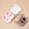 Zapatos de bebé princesa Mao Mao forrados de polar zapatos de bebé para gatear antideslizantes suela de goma suave BHF4220