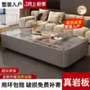 Mesa de Centro para Sala de Estar, Estilo Nuevo, Lujo Ligero, Moderna, Mesa de Centro Rectangular de Pizarra, Simple y Moderna