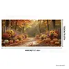 Bandera de venta cruzada más vendida Acción de Gracias pancarta de garaje calabaza de otoño hoja de arce fiesta de la cosecha decoración de fondo de pared