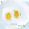 Pingente Geométrico com Mensagens Auspiciosas, Acessórios DIY Dourado Areia, Pingente Quadrado de Cor Sólida Simples Banhado a Ouro de Cobre para Mulheres, Vários Estilos