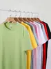 Directamente del fabricante, camisetas lisas de cuello redondo con bordado de logotipo personalizado, adecuadas para uniformes de equipo de hombres y mujeres, ropa para grupos, ropa de trabajo y camisetas promocionales
