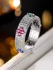 Pulsera de Moda Europea y Americana Transfronteriza de Trébol de Cuatro Hojas, Lujo Ligero, Alta Gama, con Circonitas, Llena de Diamantes, Versátil, Nicho, para Mujer