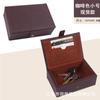 Caja de entrega de bienes raíces portátil portátil cuero PU información de entrega de propiedad caja de llaves atmósfera de moda caja de garantía LOGOTIPO