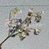 Flores de Dáfne artificiales, pequeñas decoraciones florales, plantas de junco, accesorios para plantas de interior, decoraciones de suelo para paisajismo, arreglos de boda