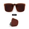 Clip-On Plegable Polarizado para Gafas de Sol Protección UV Elegantes Ligeros Gafas de Sol Plegables Efecto Adelgazante UV400