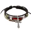 Comércio exterior exportação joias joias pequenas atacado novo pulseira de couro de vaca com miçangas pulseira vintage pulseira de couro de vaca