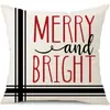 Juego de Fundas de Almohada Transfronterizas para Navidad Europea y Americana, Funda para Cojín de Sofá de Sala de Estar, Funda para Almohada de Cintura con Reno Papá Noel Árbol, Suministro de Fábrica