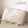 Almohada infantil con núcleo para soporte del cuello y ayuda para dormir, adecuada para uso doméstico, 3-6 años, dormitorio de estudiante, baja, delgada, suave, soporte completo para la cabeza