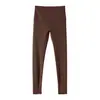 Leggings de Nylon Hyosung Spandex de Alta Elasticidad, Frescos, Amigables con la Piel, 7A Antibacterianos, Protección Solar, de Nueve Puntos, con Sensación de Segunda Piel, Doble 6 para Mujer/Tb1136