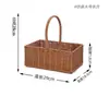Bolso Tejido a Mano Cesta Bolso de Mano Souvenir Almacenamiento de Bolsos Paja Mimbre Cesta de Ratán Cesta de Imitación de Ratán Cesta de Flores de Mimbre