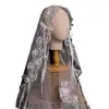 Velo de Encaje Vintage Estilo Francés para Novia de Boda, Velo con Lazo para Vestido de Novia Principal, Adorno Blanco para Sesión de Fotos