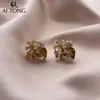 Aitong Joyería de Diseño, Lujo Accesible y Pendientes de Gama Alta, Pétalos Elegantes Brillantes, Pendientes de Nicho, Pendientes de Borla con Circonita