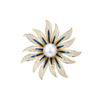 Broche de abrigo de girasol de diseño lujoso, elegante, elegante, elegante y clásico, accesorios antiexposición.