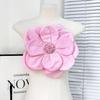 Tecido Direto da Fábrica Exagerado Cor Sólida Flor Broche Pino Decorativo Jaqueta Top Vestido Acessórios
