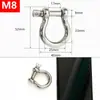 Grillete de Arco en D de Acero Inoxidable 304 Grillete en U de Elevación Marina Hebilla de Seguridad para Eslabón de Cadena