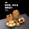 Fiambrera desechable de papel Kraft, caja de embalaje para llevar, arroz frito, pollo frito, sushi, ensalada, bento, fiambrera con tapa larga