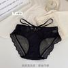 Pure Desire Sexy Cintura Pequena Roupa Interior de Renda Fina Feminina Luz Luxo Satin Strap Malha Respirável Cuecas Femininas de Cintura Média