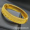 Pulseira de Ouro 24K Banhada Ouro Areia Leve Luxo Casamento Dubai Noiva Atacado Transfronteiriço em Estoque