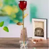 Adornos de Rosas Talladas en Cristal 3D para Sala de Estar, Aparador de Vinos, Regalo de Boda, Cumpleaños, Día de San Valentín para Novia y Esposa