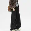 Ropa para Hombre Casa de Arce / Nueva Temporada Primavera/Otoño Estilo Americano Moderno Holgado Pierna Recta Fresco y Elegante Vaqueros de Colores Salpicados para Hombre y Mujer Pantalones Largos