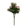 Nuevo Modelo de Comercio Exterior al por Mayor Flor Artificial Rosa Austin de 10 Cabezas Ramo de Boda Ramo de Rosa Sostenido a Mano Flor Artificial