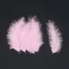 Pluma de Pavo Colorida DIY Hecha a Mano Material de Pluma Decorativa Cola Puntiaguda Bola de Terciopelo Ondulada Material de Relleno para Caja de Regalo Atrapasueños