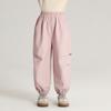 Pudding Haru Invierno Nuevo Pantalón Polar para Niñas 2024 Invierno Nuevo Pantalón Cargo Polar Versátil para Niños
