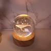 Luz Noturna Criativa Céu Estrelado Luz Noturna 3D de Cristal Lâmpada de Dormir Ornamento Decorativo Presente para Eventos Empresa Bola de Cristal