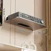 Estante para router, soporte de pared para decodificador y almacenamiento WiFi, organizador de pared para cámara, soporte suspendido sin perforación
