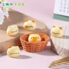 Figuras de biscoito criativas e adoráveis em formato de gato, bonecas em miniatura, acessórios de decoração DIY para casa de bonecas, paisagem em miniatura e pequenos enfeites de mesa