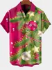 Camisa Creativa de Elementos Transfronterizos Nueva 2025 Impresión Digital 3D Camisa de Manga Corta Holgada de Moda Top para Hombre
