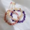 Pulsera de Cristal de Fresa Natural Pulsera de Amatista Estudiante Femenina Estilo Coreano Pulsera de Novia Pulsera Adulto Exquisita
