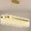 Lámpara de Sala de Estar Atmosférica Estilo Wabi-Sabi Isla Brumosa Lámpara Colgante Artística de Diseñador para Dormitorio Concha de Crema Francesa Sin Hierro