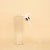 Venda Direta de Fábrica Garrafa de Shampoo 750ml Transparente Fosca Cabeça com Bomba de Pressão Garrafa Plástica Garrafa para Gel de Banho no Banheiro