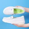Zapatos de Enfermera Personalizados de Maíz con Suela Blanda, Transpirables y No Cansan, Zapatos Blancos Planos de Cuero Genuino con Suela Antideslizante para Trabajo en Hospital
